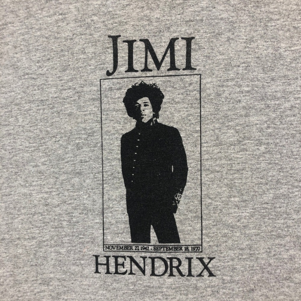Jimi Hendrix Graphic Tee Short Sleeve T-Shirt Alstyle Apparel Men's Size Tall‎